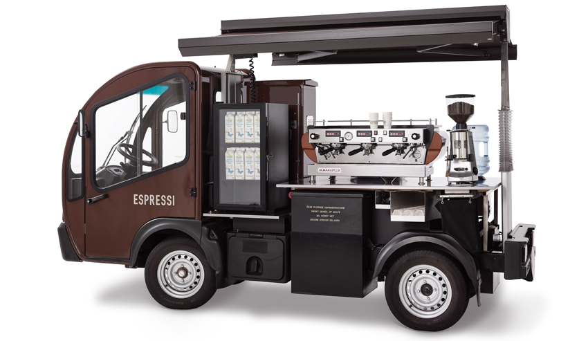 Mobiele elektrische koffiebar Amsterdam